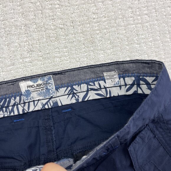 NWT* Projek Raw Cargo Shorts Mens 30 Blue Y2K Casual Gorpcore Tech Hiking - Picture 5 of 10